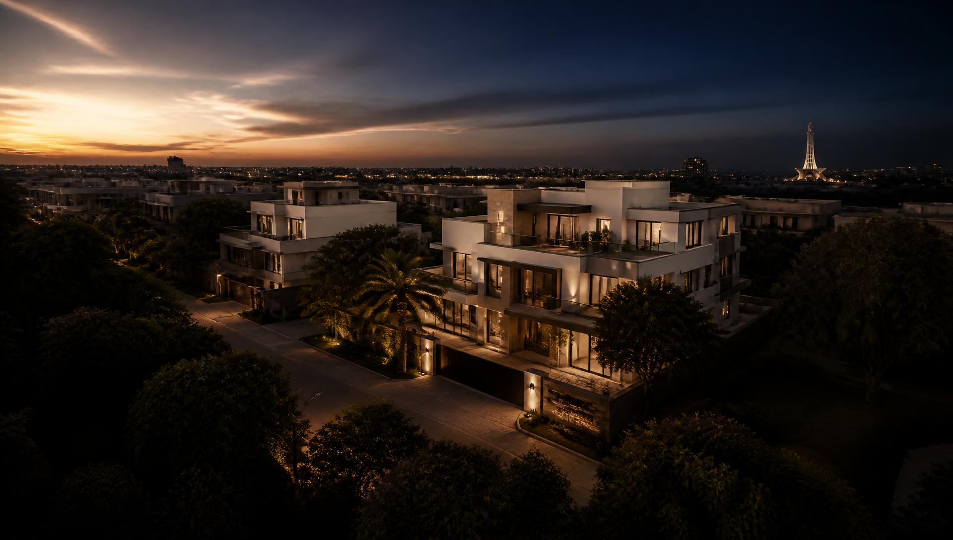 Lahore skyline and premium residential architecture